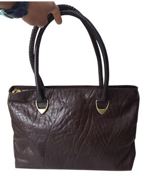 Hidesign Yangtze 02 Brown Leather Tote Bag